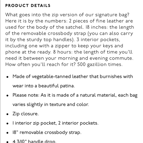 NWT Madewell transport satchel in true black - Picture 3 of 8